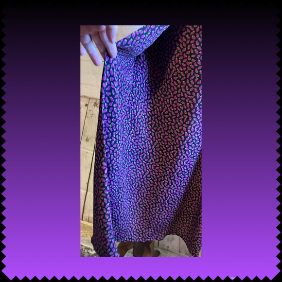 🍒vintage 8 Carole Little 90s Raspberry maxi dress - Picture 14 of 16